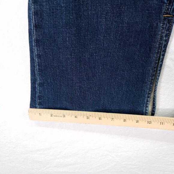 Oliver Logan The Russel Flare Denim Jeans Womens 25 Split Hem Distressed - Picture 14 of 15